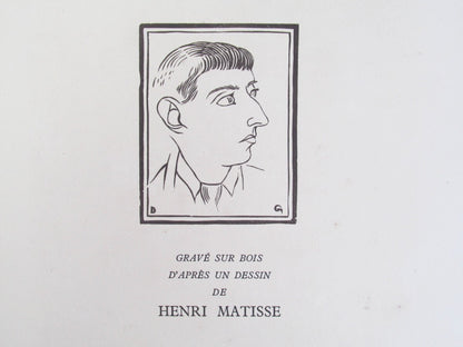 Andre Beucler "Portrait De D. Galanis" 1954 Limited Edition With Original Print