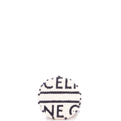 Celine Drawstring Bucket Bag Logo All Over Textile Teen
