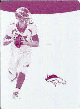 Trevor Siemian 2018 Panini Plates & Patches Magenta Plate