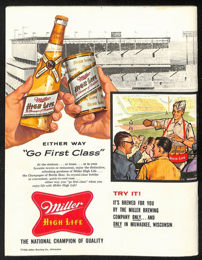 1957 World Series Program Milwaukee Braves Vs.