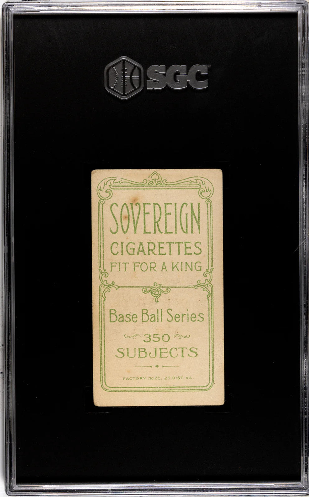 Fred Snodgrass 1910 T206 Catching Sovereign
