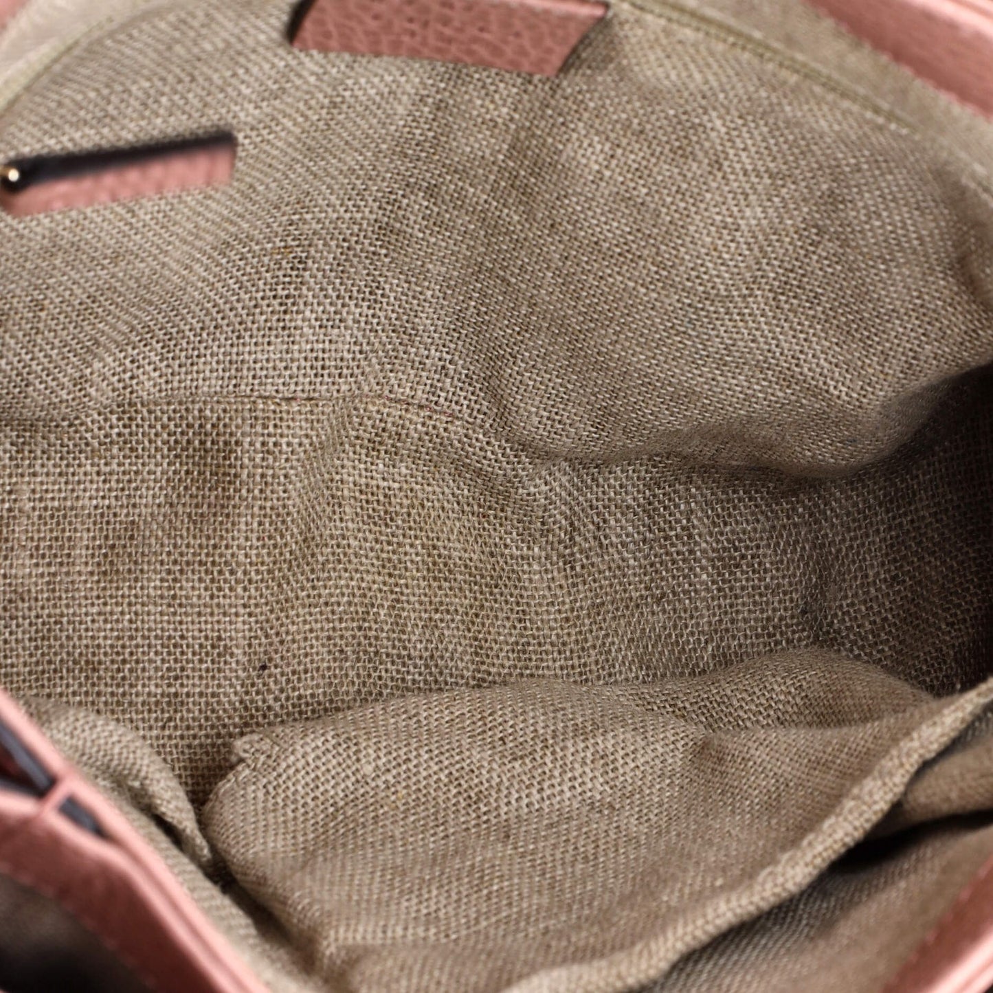 Gucci Interlocking Top Handle Bag Leather Medium