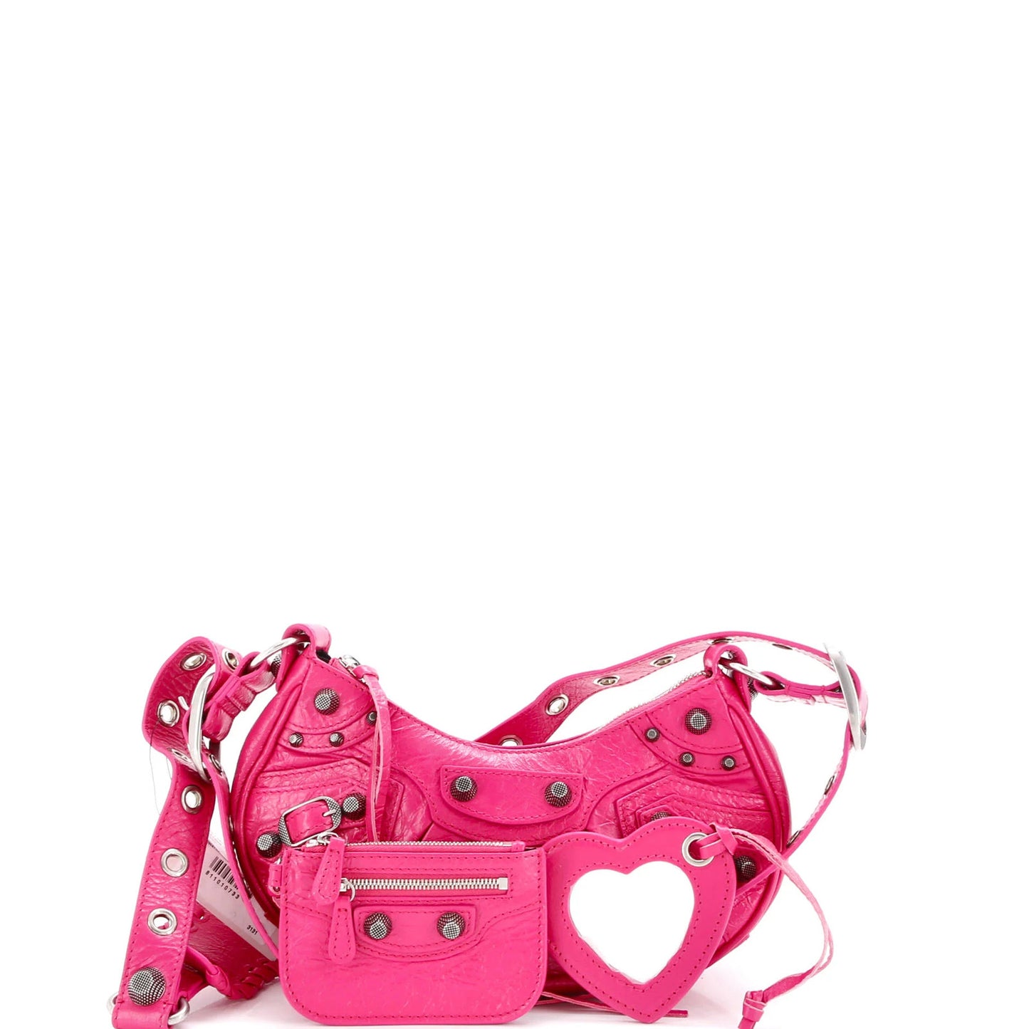 Balenciaga Le Cagole Giant Studs Shoulder Bag Leather Xs