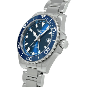 Longines Hydro Conquest Gmt L3.790.4.96.6 Blue Men'S Used Watch #2104