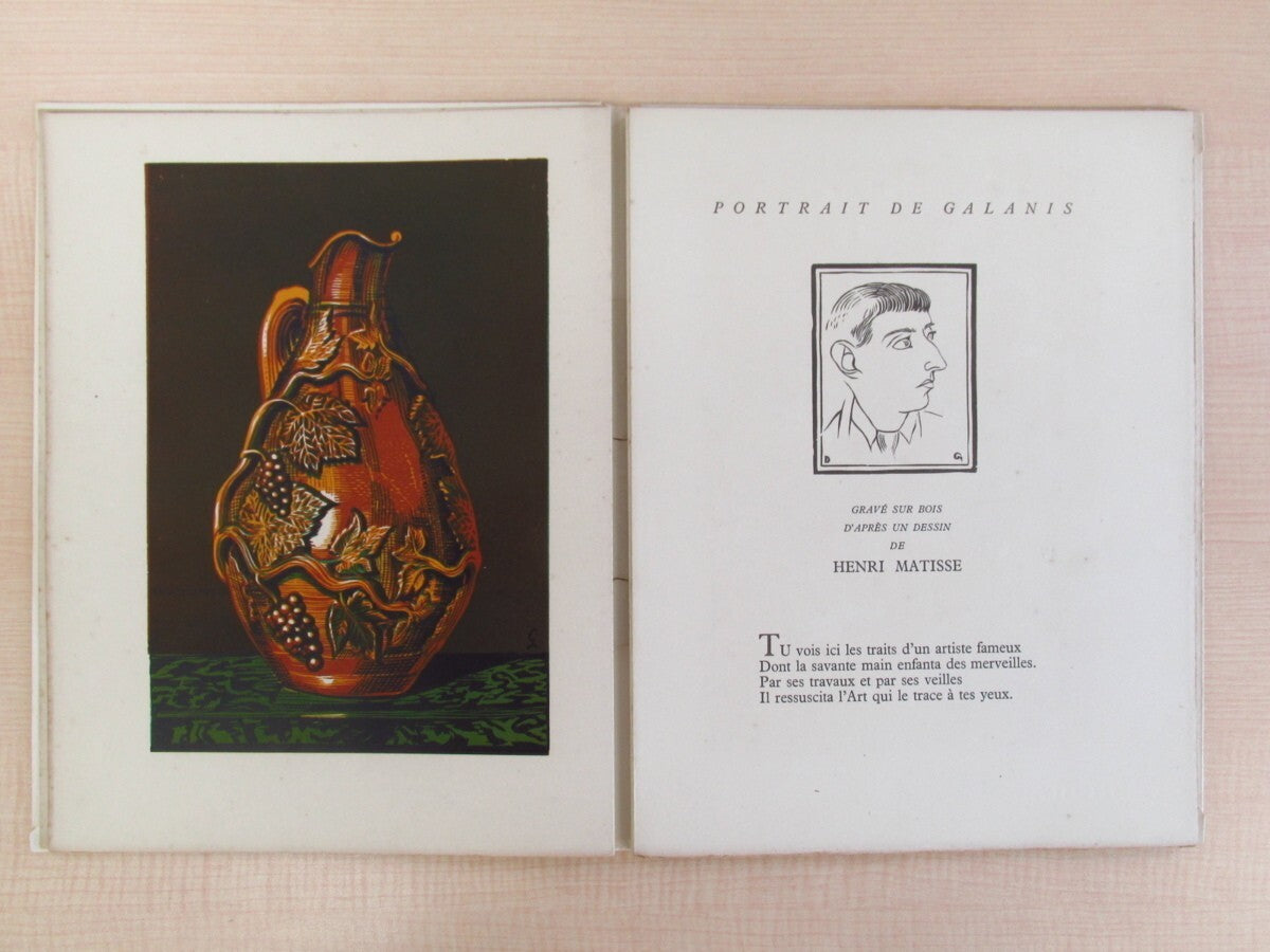 Andre Beucler "Portrait De D. Galanis" 1954 Limited Edition With Original Print
