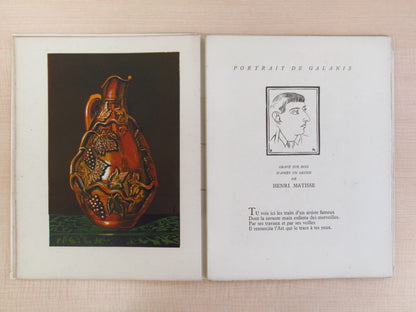 Andre Beucler "Portrait De D. Galanis" 1954 Limited Edition With Original Print