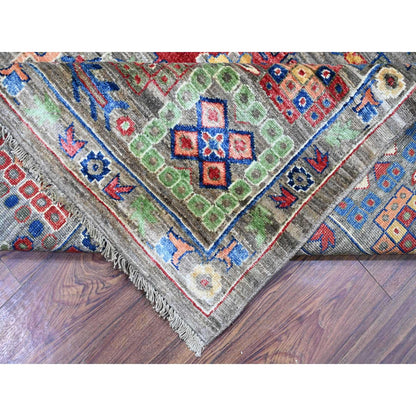 8'X9'10" Gray Aryana Collection Antique Mahal Design Oriental Rug