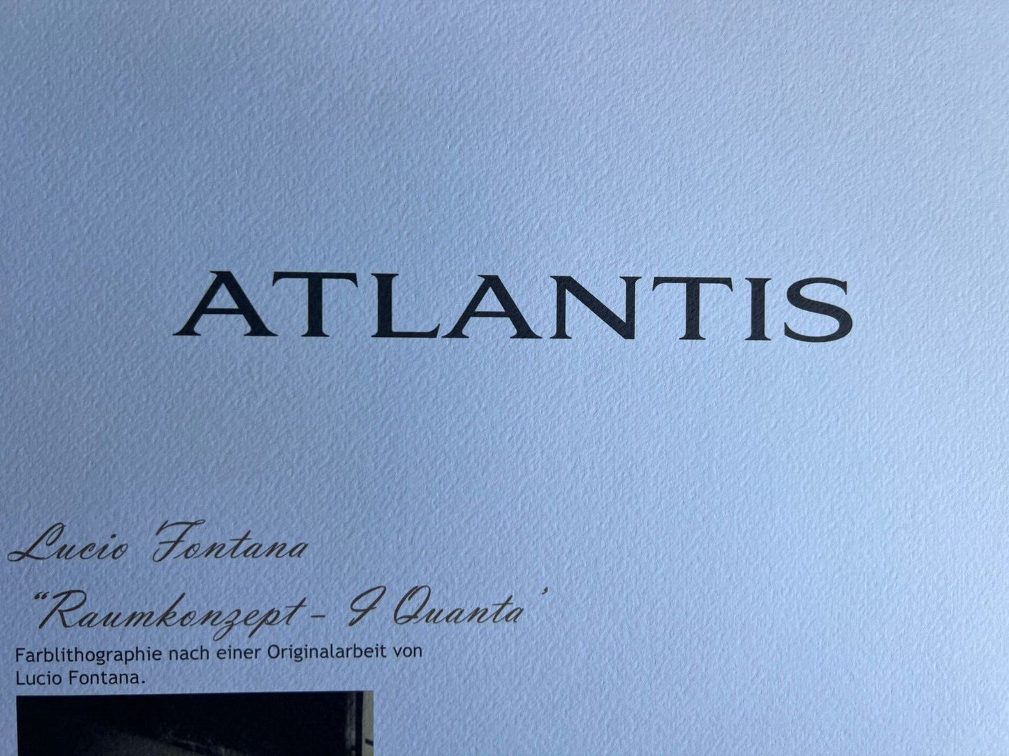 Lucio Fontana Lithograph Coa Signed In Pen