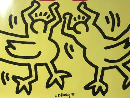Keith Haring ALIVE HIROSHIMA'88 Hiroshima music event live CD large size poster