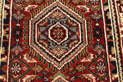 Handmade Floral Tribal Carpet for Bedroom and Bathroom 3X5 ft Oriental Bidjar Carpet