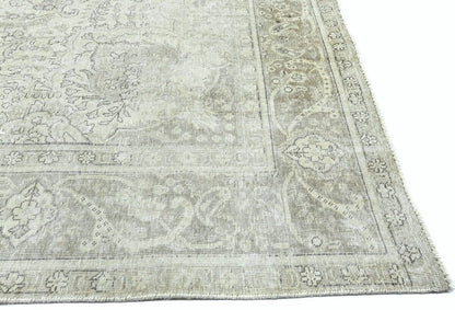 Handmade Antique Distressed Oriental Rug Muted