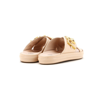 Fendi Women'S Fendigraphy Slide Sandals Leather