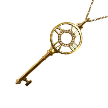 Tiffany & Co. Atlas Key Necklace Gold 750 With Diamonds