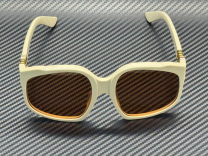 MIU MU A07S 21D901 White Milk Brown Women's 59 mm Sunglasses