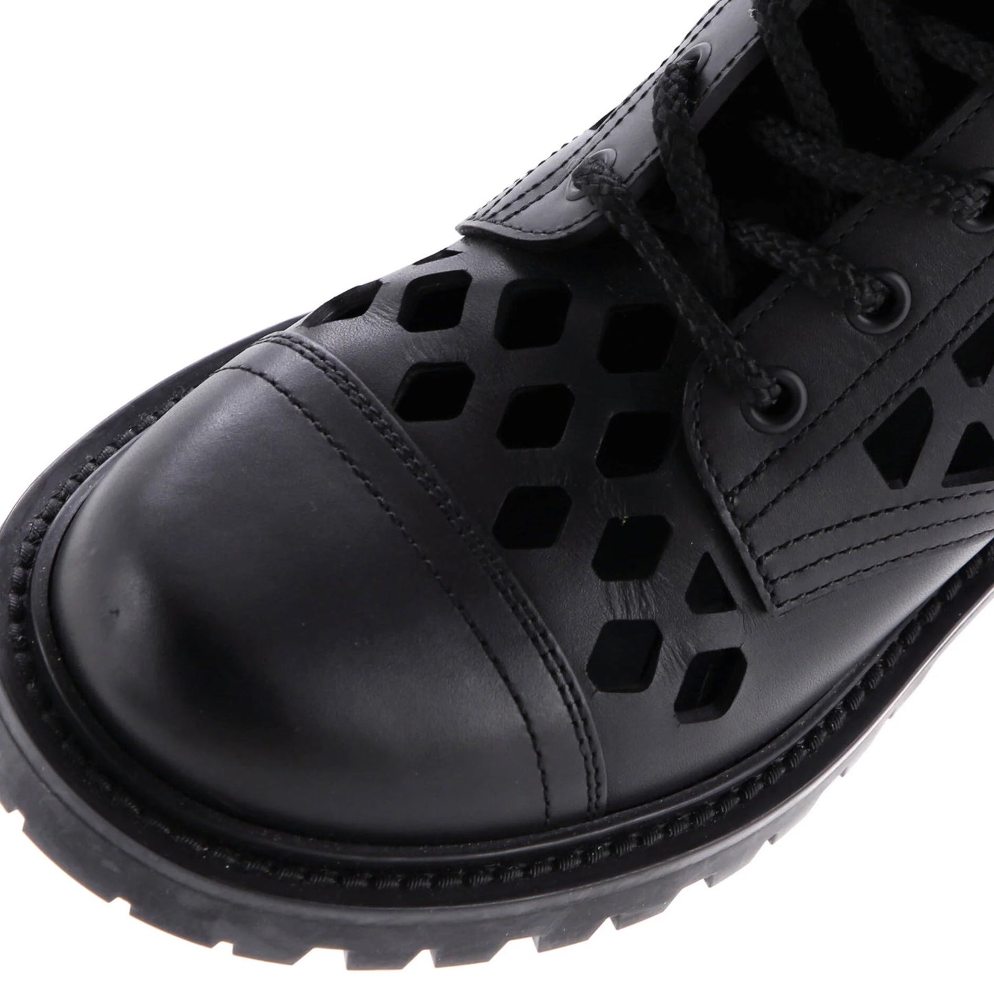 Christian Dior Women'S D-Trap Cut-Out Ankle Boots Leather