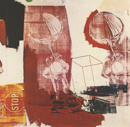RAUSCHENBERG Quote 19.75" x 15.75" Offset Lithograph 1990 Pop Art