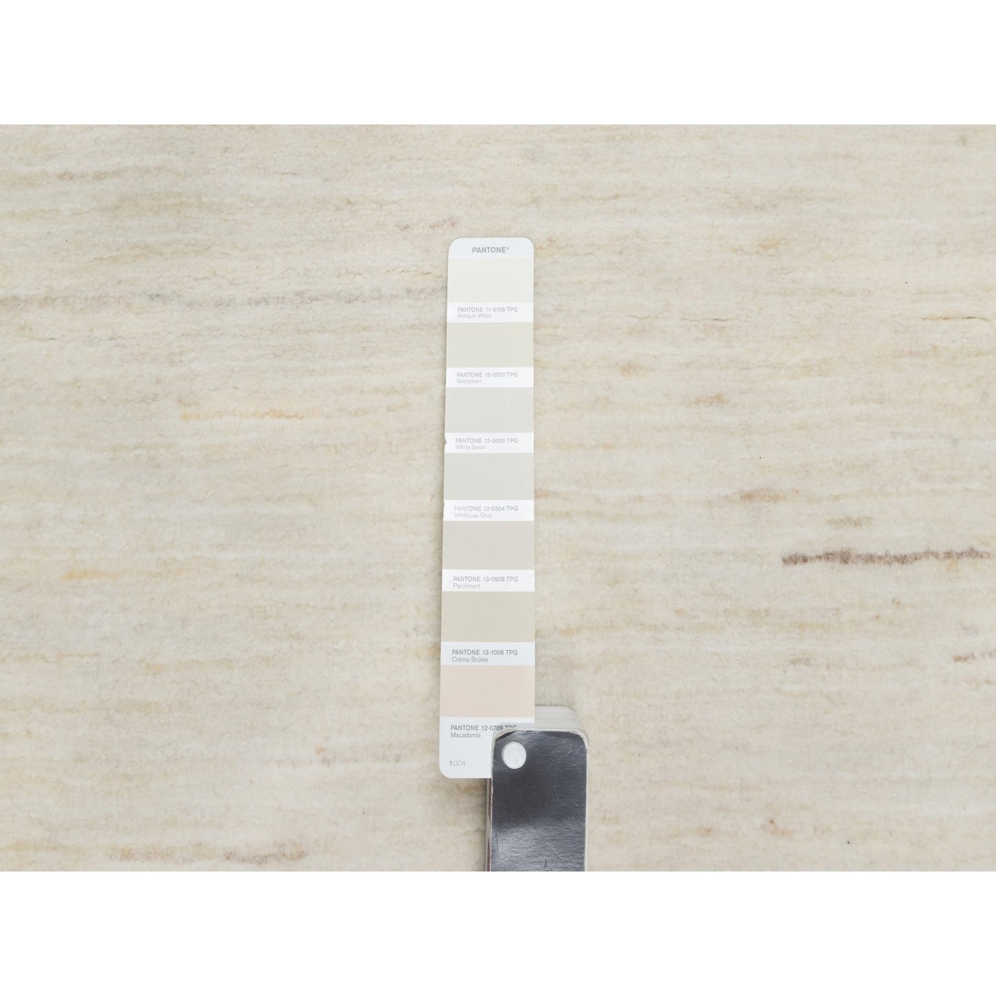 2'6"X5'10" White Lori Buft Gabbeh Pure Wool Hand Knotted Runner Rug