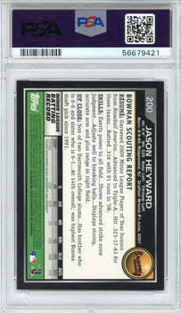 Jason Heyward Autographed 2010 Bowman Chrome Rookie Card #200 (Psa 7/9)