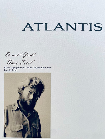 Donald Judd Lithograph Coa Signed Numbered Stamped