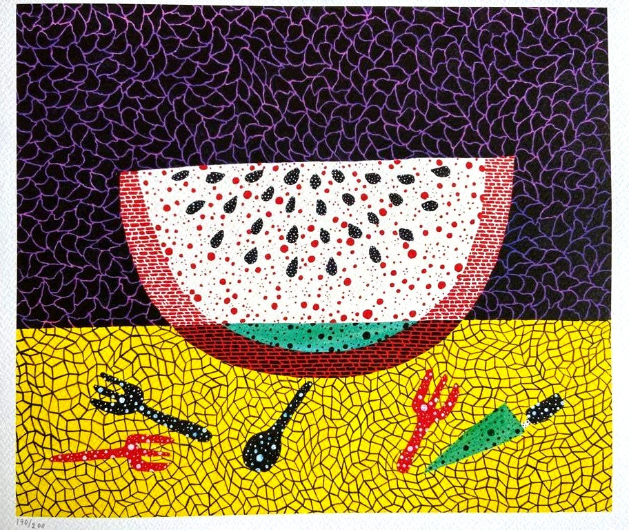 Yayoi Kusama Lithograph Mori Art Museum Coa Hand Numbered 200