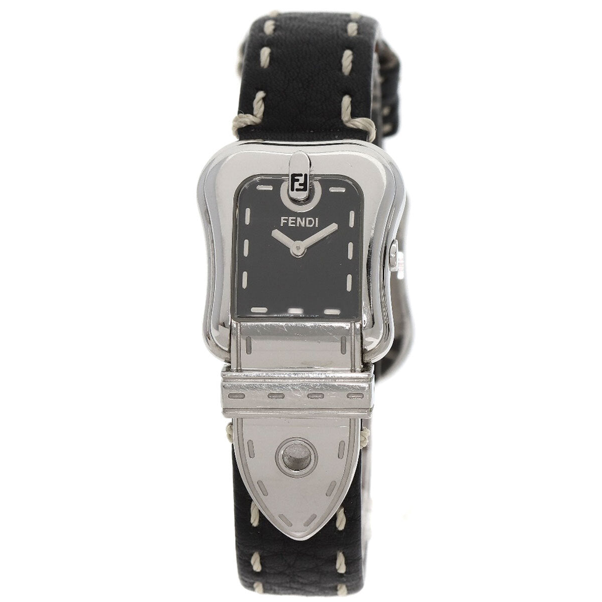 Fendi Beefendi Watches 3800L Stainless Steel/Leather Ladies