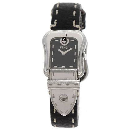 Fendi Beefendi Watches 3800L Stainless Steel/Leather Ladies