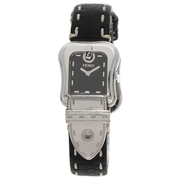 Fendi Beefendi Watches 3800L Stainless Steel/Leather Ladies