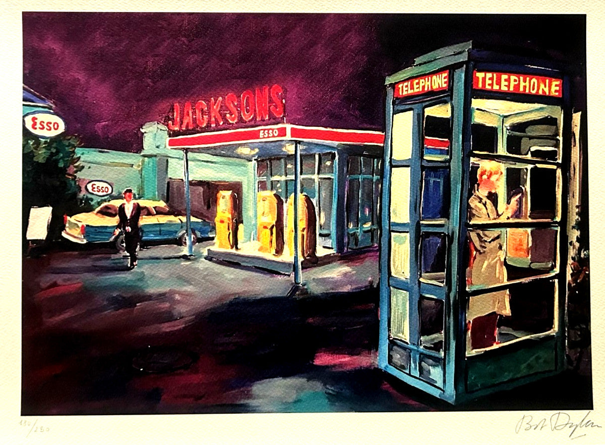 Bob Dylan Lithograph Coa Signed Op Numbered Pencil Modern Museum