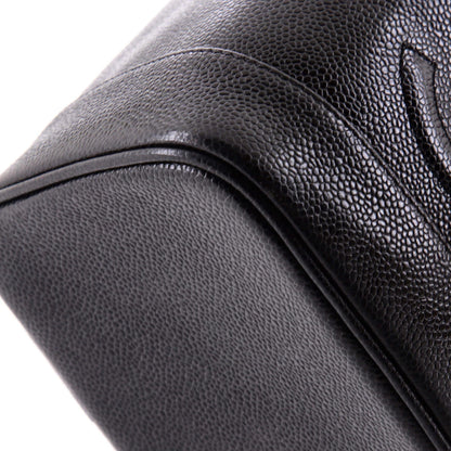 Chanel Vintage Timeless Cosmetic Case Caviar Tall