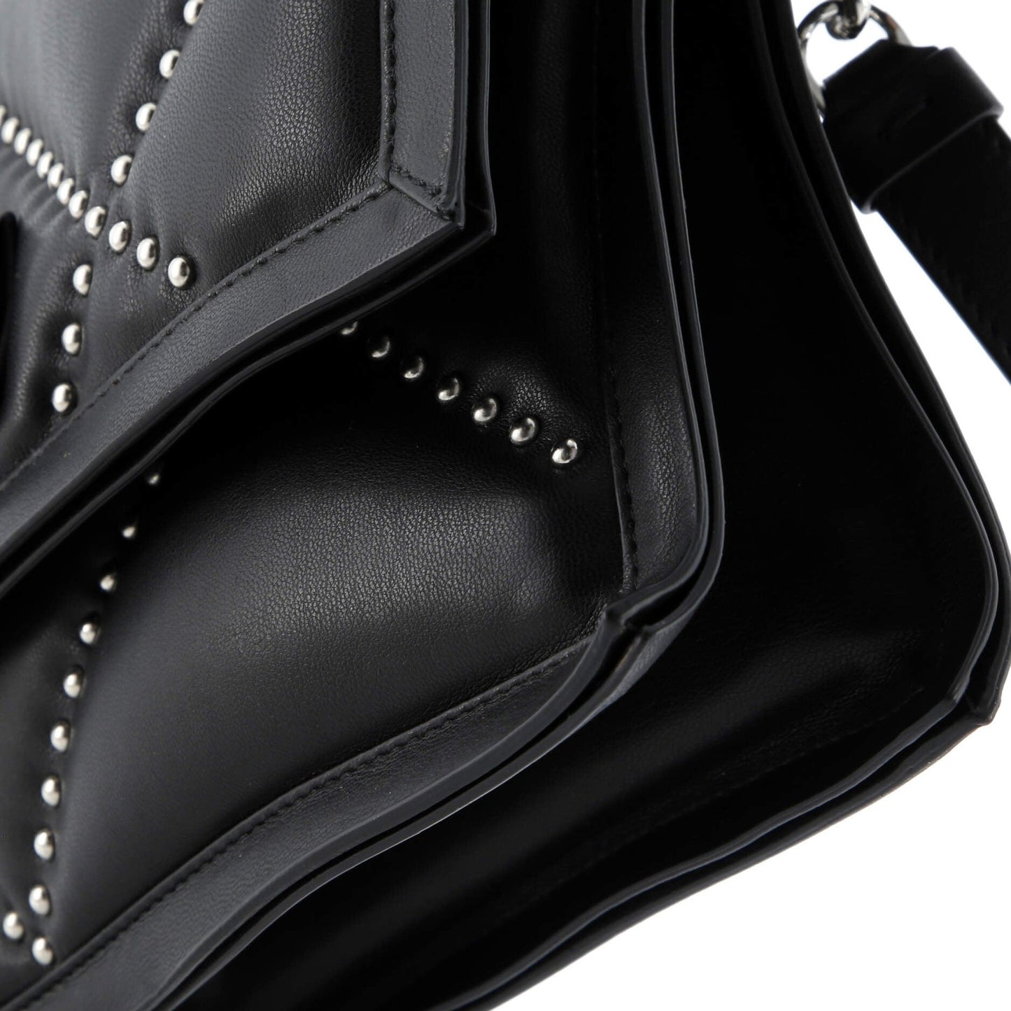 Salvatore Ferragamo Viva Bow Flap Bag Studded Leather Small