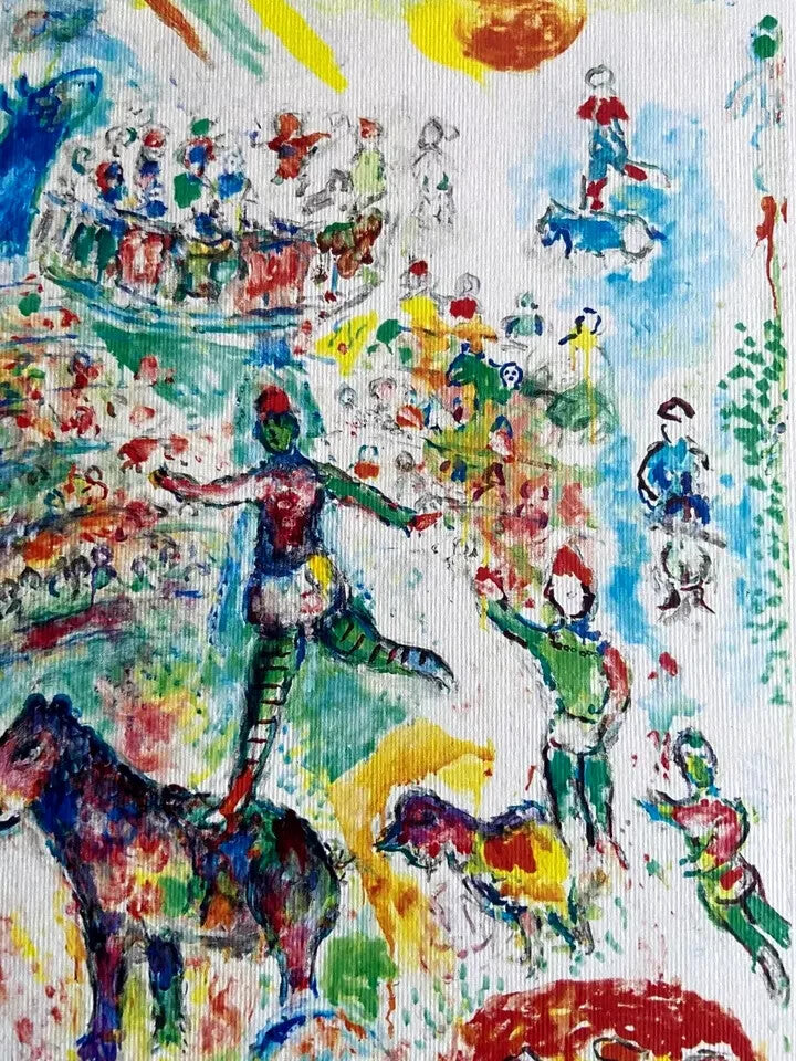 Marc Chagall Lithograph Coa Signed Hand Numbered Limited ,