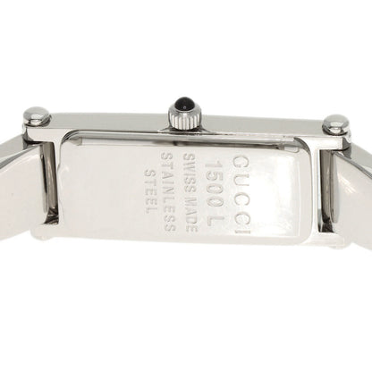 Gucci 1P Diamond Watches 1500L Stainless Steel/Stainless Steel Ladies