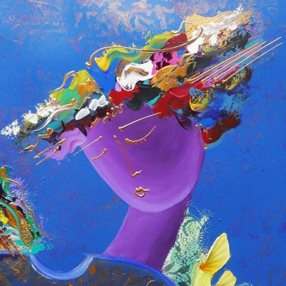 Lee White "Figurative" Large Mixed Media Ltd Ed 2000 Signed Contemporary Art