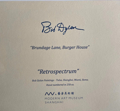 Bob Dylan Lithograph Coa Signed Op Numbered Pencil Art Museum