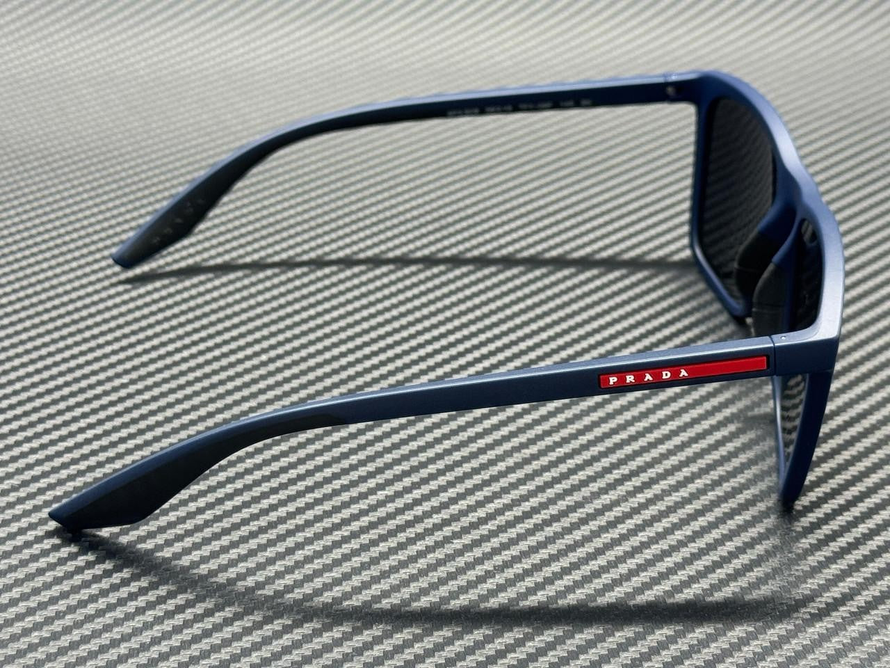 PRADA LINEA ROSSA PS B08S TFY06F Matte Blue Dark Grey Men's 56 mm Sunglasses
