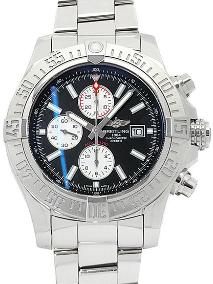 Breitling Super Avenger 2 A13371 Black Case Size 49Mm Men'S Used Watch #72314
