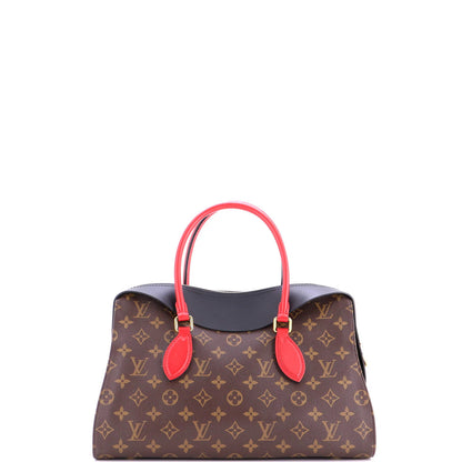 Louis Vuitton Tuileries Handbag Monogram Canvas With Leather