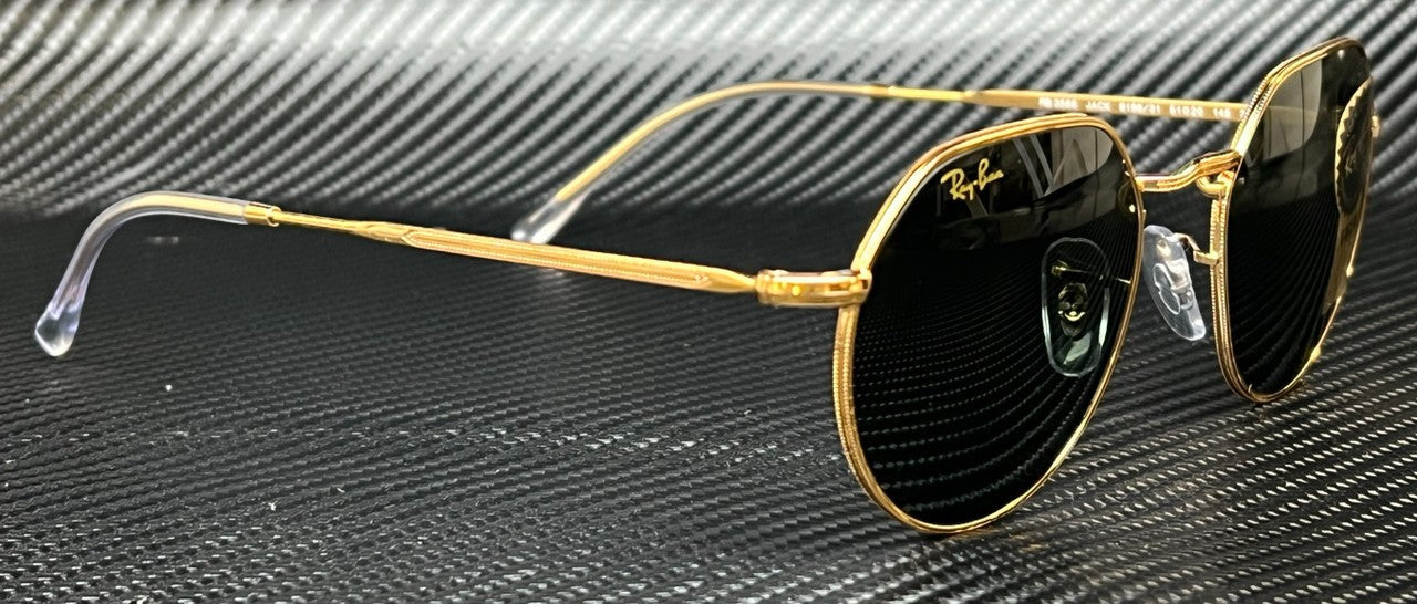 RAY BAN RB3565 919631 Gold Round 53 mm Unisex Sunglasses