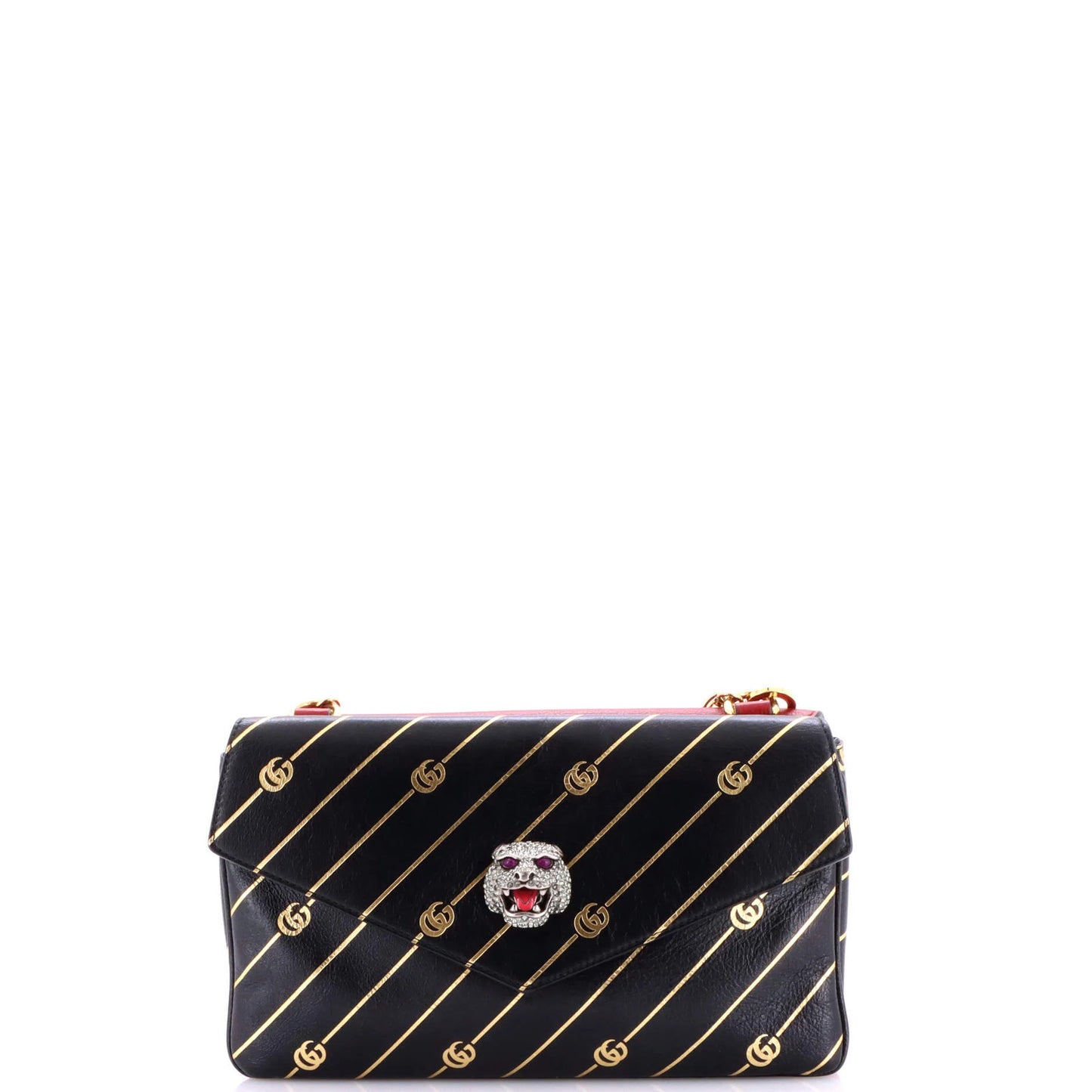 Gucci Thiara Double Shoulder Bag Printed Leather Medium