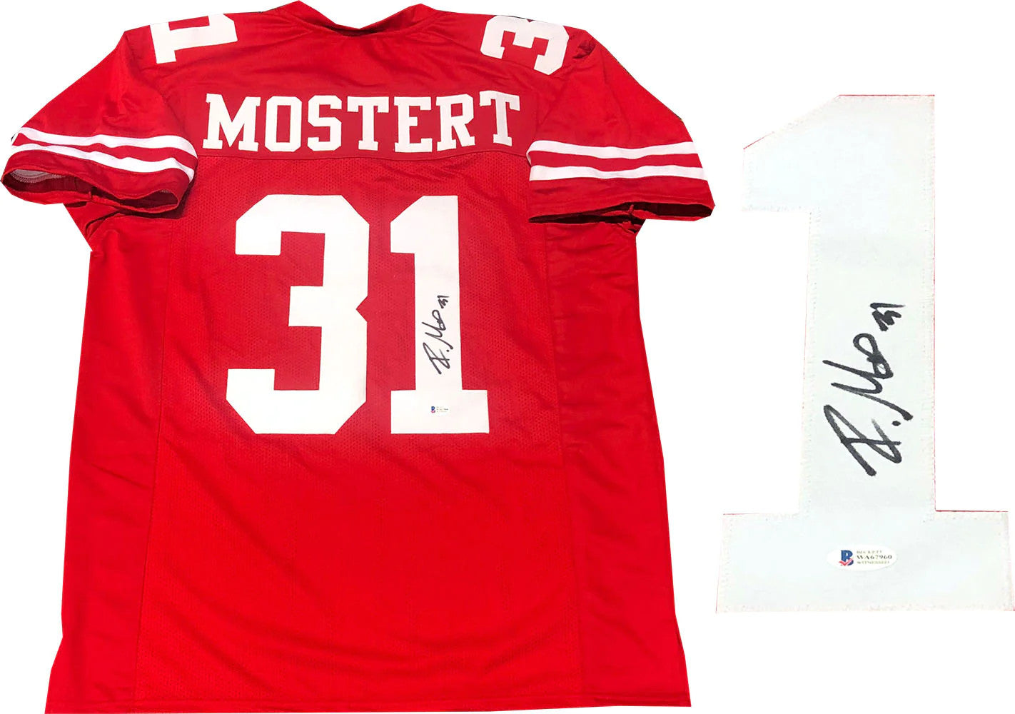 Raheem Mostert Autographed San Francisco 49Ers Jersey (Bvg)