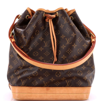 Louis Vuitton Noe Handbag Monogram Canvas Large