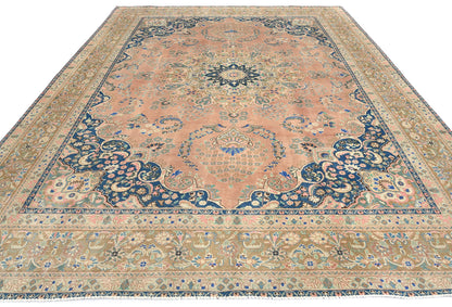 9'5X12'6 Ft Stone-Washed Distressed Vintage