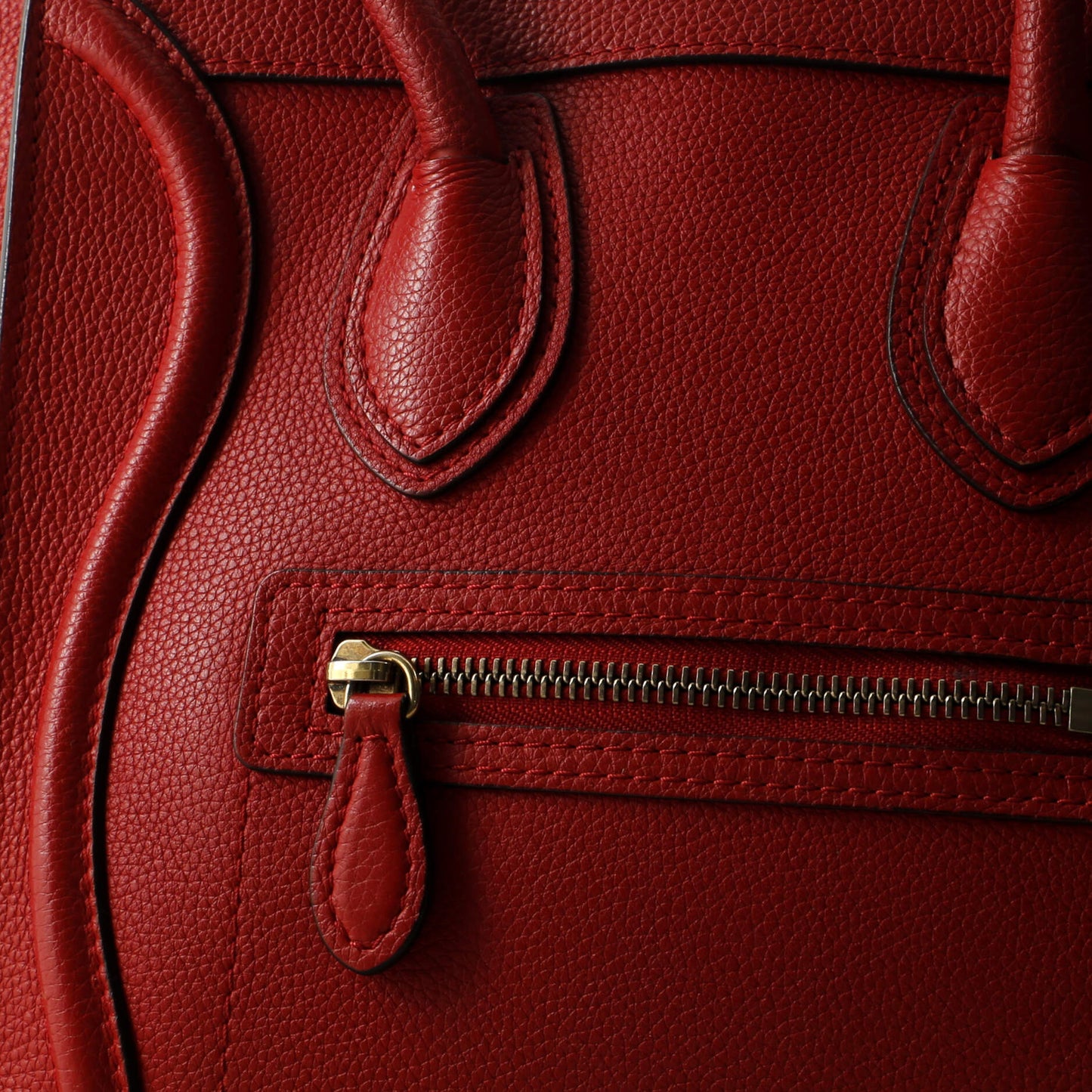 Celine Luggage Bag Grainy Leather Micro