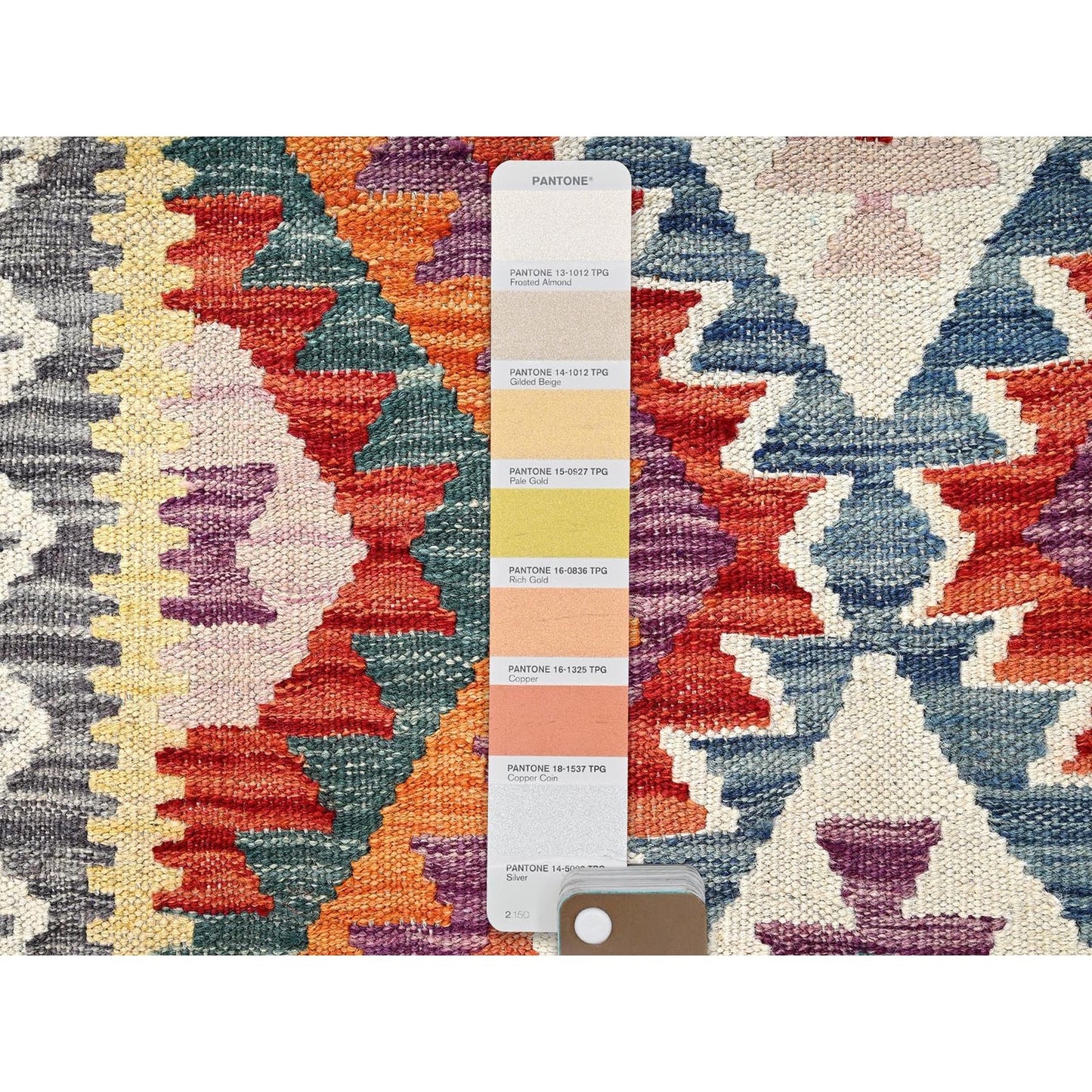 2'10"X8'1" Colorful Afghan Kilim 100% Wool Rug Flat Weave Hand Woven Runner