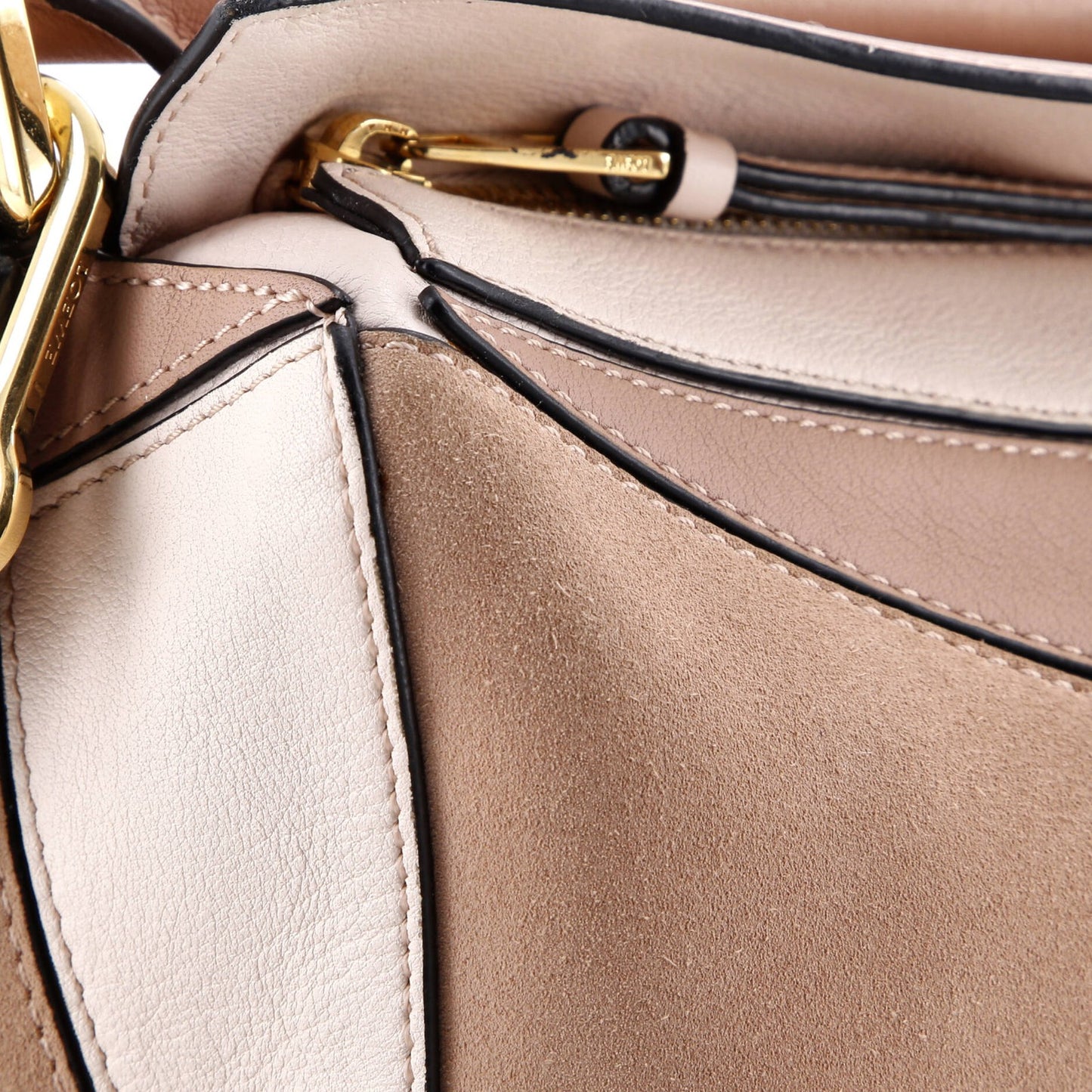 Loewe Puzzle Bag Leather And Suede Small