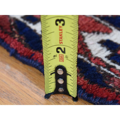 5'5"X7' Blush Red Vintage Zoroastrian Bakhtiarjoon Wool Hand Knotted Rug