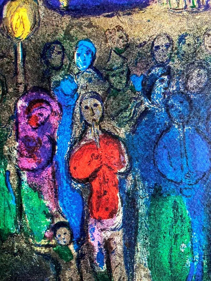 Marc-Chagall Lithograph Hand-Made Coa Hand-Signed Op