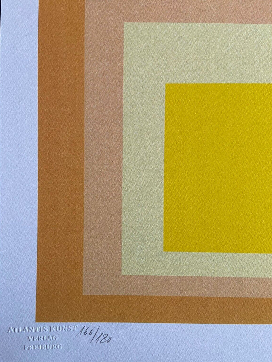Josef Albers Lithograph Coa Numbered Signed Op (Piet-Mondrian)