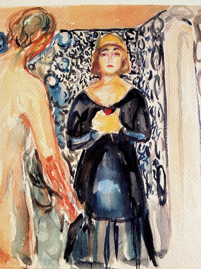 Edvard Munch 'Marat And Charlotte Corday'