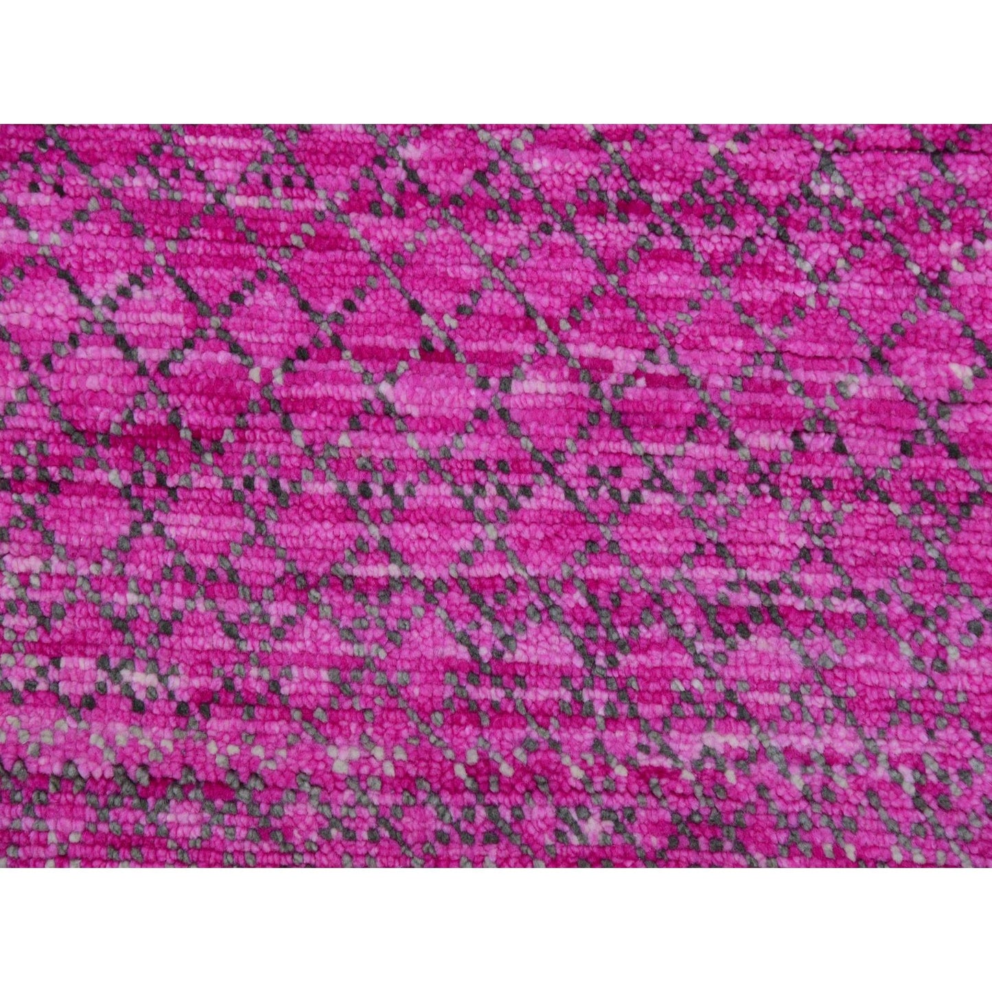 7'10"X10'1" Taffy Pink Dyed Wool Chiaroscuro Collection Hand Knotted Rug